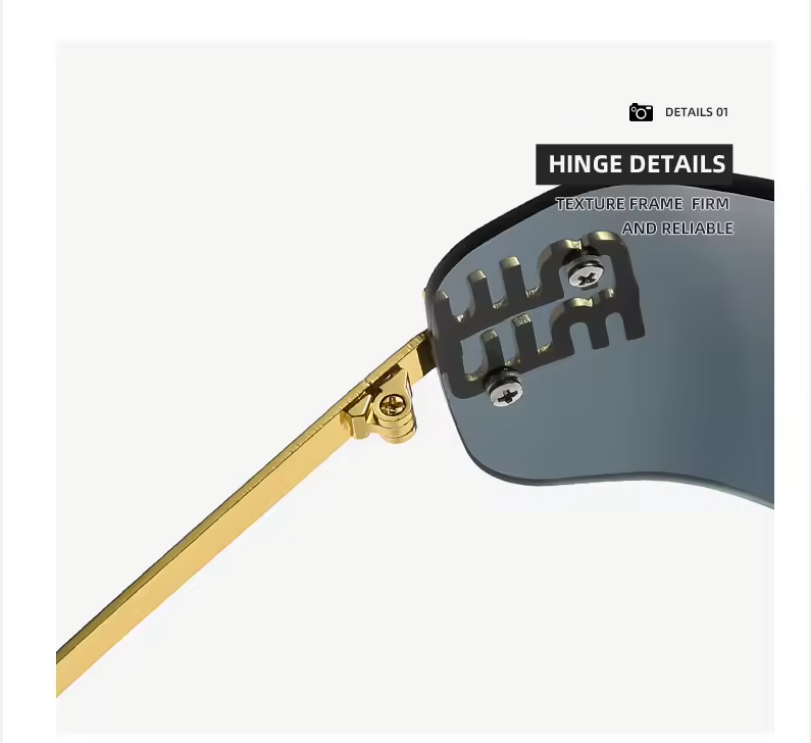 Semi rectangle sunglasses